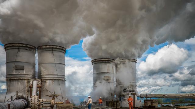 Geothermal power project in Indonesia 