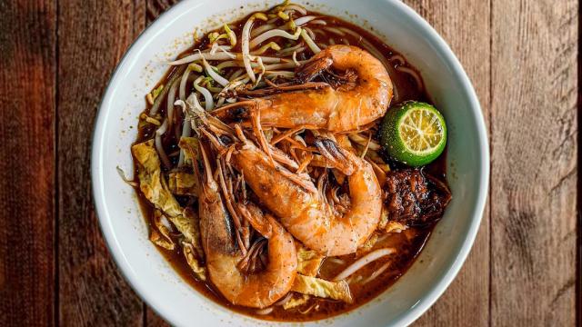 A BOWL OF LAKSA.