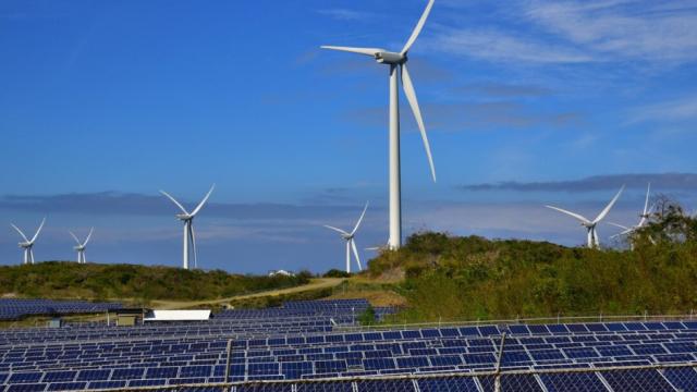A wind and solar farm in the Philippines. Photo credit: Asian Development Bank.