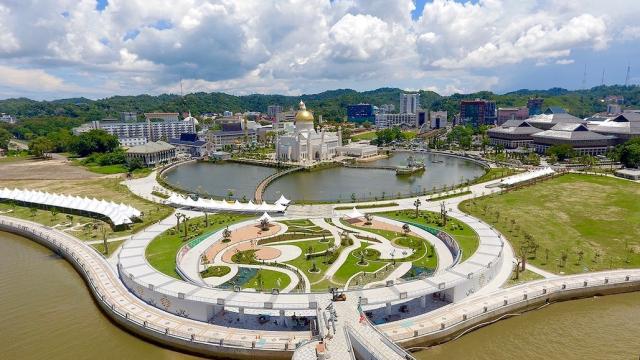 A bird's eye view of Brunei. 