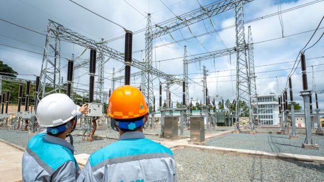 A substation receiving and processing energy from two wind power farms in Viet Nam. Photo credit: ADB.